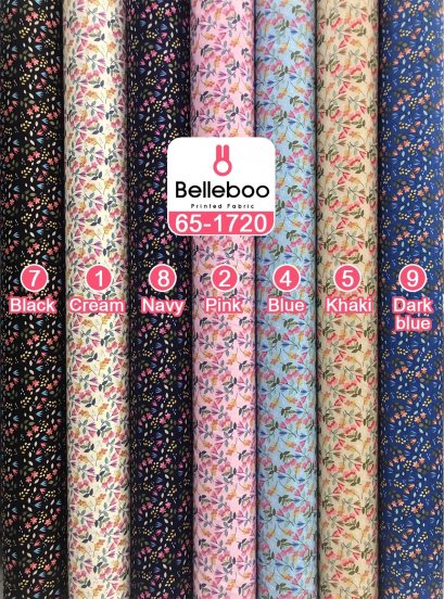 ผ้าคอตตอนพิมพ์ลายดอกไม้