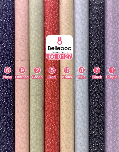 ผ้าคอตตอนพิมพ์ลายใบโคลเวอร์