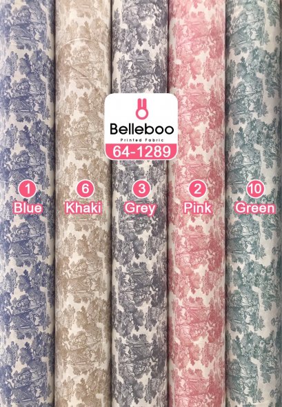 ผ้าคอตตอนพิมพ์ลาย ตวล เดอ ฌูล