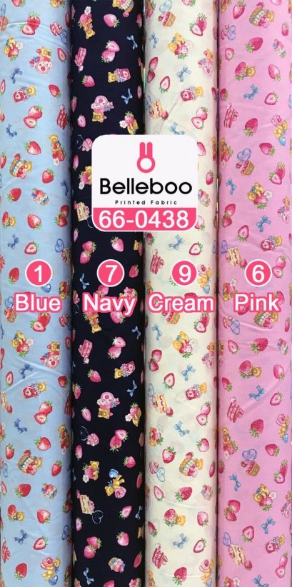 ผ้าคอตตอนพิมพ์ลายเเคนดี้