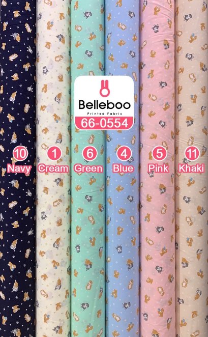 ผ้าคอตตอนพิมพ์ลายหมาชิบะ