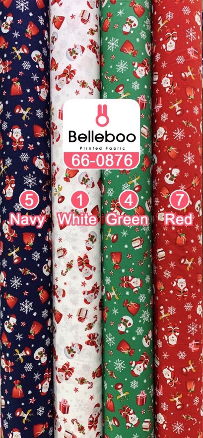 ผ้าคอตตอนพิมพ์ลายคริสต์มาส