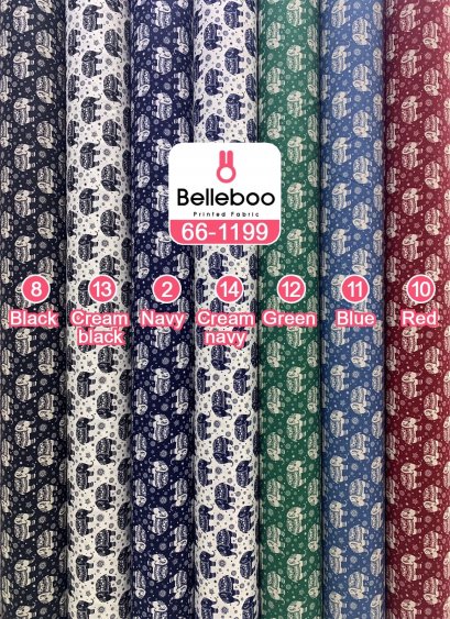 ผ้าคอตตอนพิมพ์ลายช้างไทย