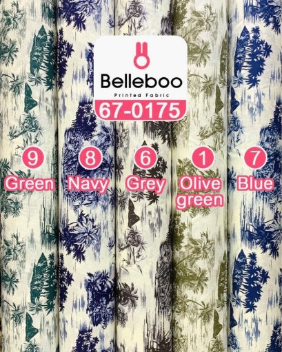 Cotton fabric with a Hawaiian sea print