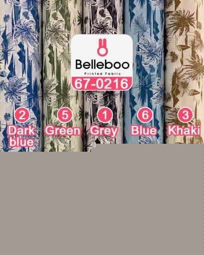 Hawaiian-print cotton fabric