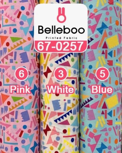 Graphic-print cotton fabric