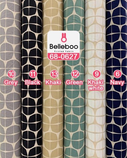 Graphic-print cotton fabric