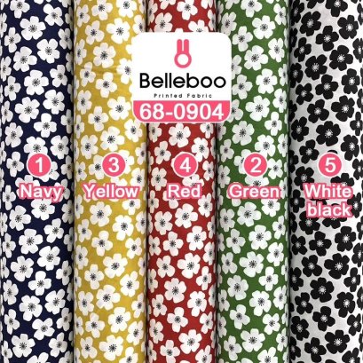 Floral-print cotton fabric