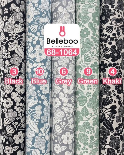 Floral-print cotton fabric
