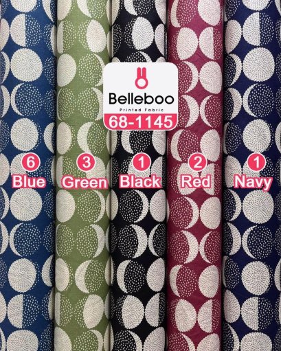 Moon-print cotton fabric