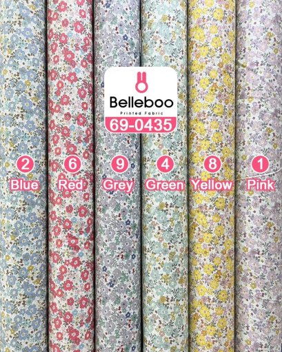 Floral-print cotton fabric