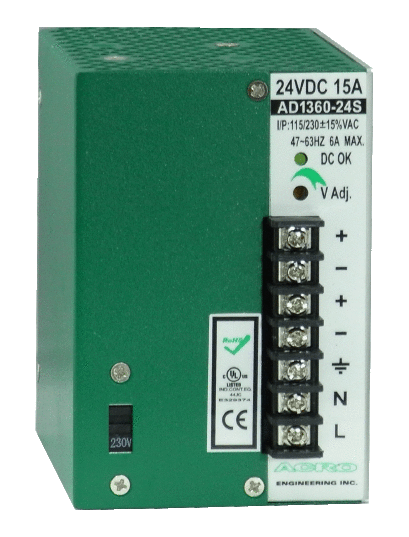 AD1360S Series DIN Rail Mounting Power Supply