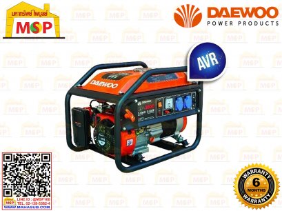 Daewoo เครื่องปั่นไฟใช้เบนซิน GDA3800 3 KW  220V เชือกดึง #NV