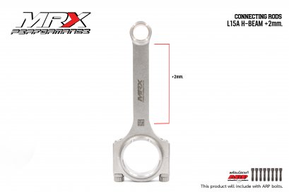 MRX Connecting Rod for Honda Jazz/City L15A Engine I-Beam (+2mm) + ARP 2000