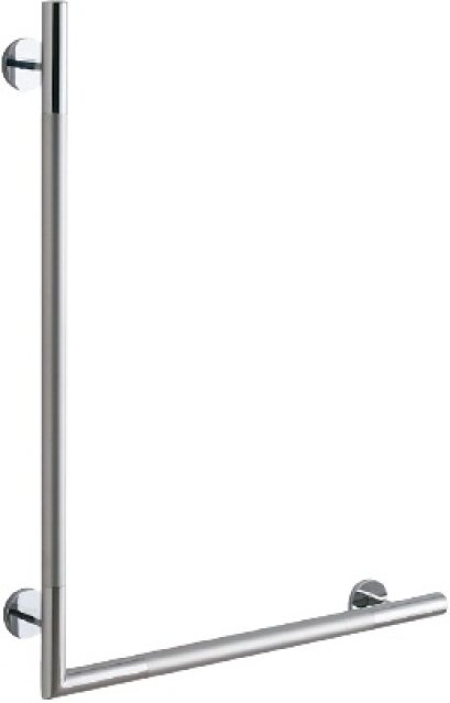 GYHR86ML ราวจับรูปตัว L สีเงิน (ขนาด : 800 x 600 มม, ø 32 มม.)