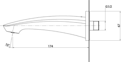 TBG09001T#PN ชุดทางน้ำออก