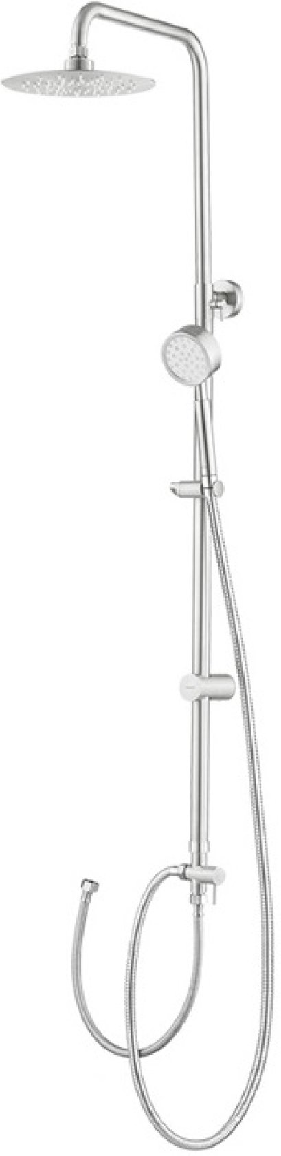 CT6214#SA ชุดท่อลอยพร้อมฝักบัวสายอ่อน ฝักบัวก้านแข็งขนาด 8 นิ้วและสายน้ำดี