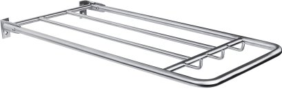 FBVHS-0131AS ราวแขวนผ้า มีตะขอ ยาว 600X300MM.SS