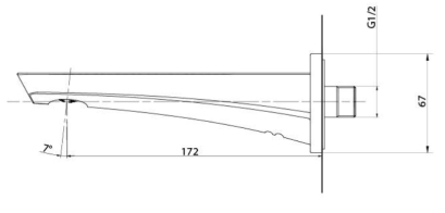 TBG07001T#PN ชุดทางน้ำออกสำหรับอ่างอาบน้ำ