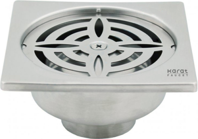 KA-56-831-ST ตะแกรงกันกลิ่นแบบเหลี่ยมต่อท่อ PVC ขนาด Ø 1.5-3 นิ้ว หน้าแปลน 3.5 นิ้ว (สเตนเลส 304) Flow Rate 14 L