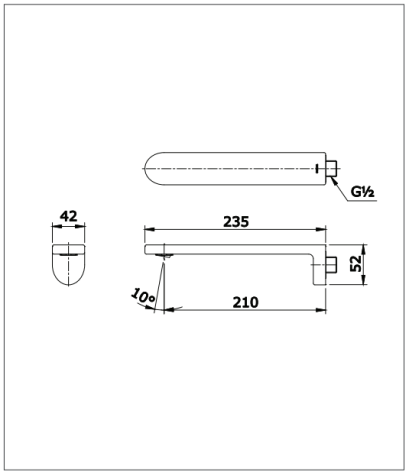 TX441SQ#PFG ชุดทางน้ำออกสำหรับอ่างอาบน้ำ