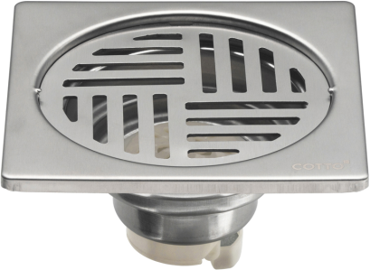 CTSE6401Z1PN(HM) ตะแกรงน้ำทิ้งสเเตนเลสเหลี่ยมหน้าแปลน 4 นิ้ว