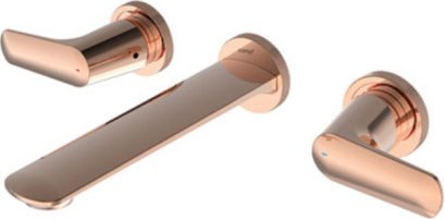 CT2393A#RG2 ก๊อกผสมอ่างล้างหน้าแบบก้านโยกชนิดฝังผนัง เซ็นเตอร์ 8 นิ้ว สี GENTEEL COPPER ROSE รุ่น XQUISIA