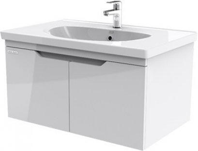  CLBF80V-WHAF ตู้เฟอร์นิเจอร์แบบแขวนผนัง รุ่น NEO MODERN 80V สี WHITE HI-GLOSS