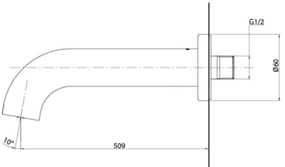 TBG11001T#PFG ชุดทางน้ำออกสำหรับอ่างอาบน้ำ