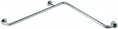 HR-320370-01L ราวทรงตัวสำหรับเข้ามุม (ซ้าย) ⌀32 มม. ขนาด 700x800 มม. ผิวขัด Hair-line