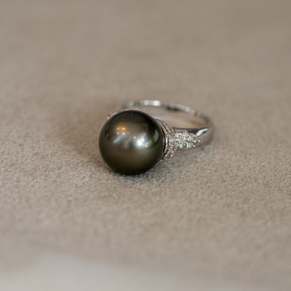 แหวนไข่มุกแท้ตาฮิติ (Tahiti Pearl Ring)