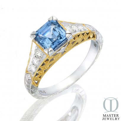 แหวนไพลิน BLUE SAPPHIRE EARRING