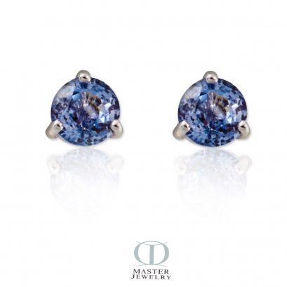 ต่างหูไพลิน BLUE SAPPHIRE EARRING