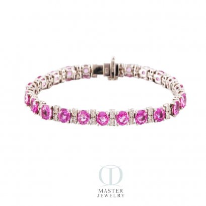 กำไลพลอย PINK SAPPHIRE BRECLET