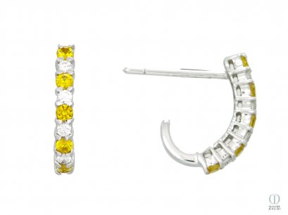 ต่างหูพลอย YELLOW SAPPHIRE EARRING