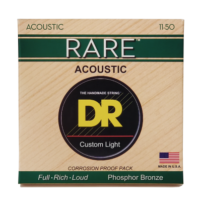 DR Strings Rare Phosphor Bronze Acoustic Guitar Strings