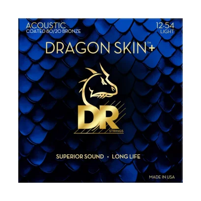 DR Strings Dragon Skin+ Acoustic 80/20 12-54 Light