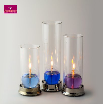 Angel Pewter Base &amp; Glass Shade