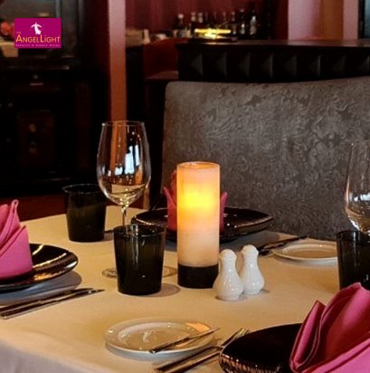 Angel Stone-Cylinder Lamp Butter