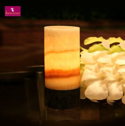 Angel Stone-Cylinder Lamp Butter Texture