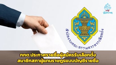 เลือกตั้ง 2566 : กกต.ประกาศรายชื่อผู้สมัครรับเลือกตั้งสมาชิกสภาผู้แทนราษฎรแบบบัญชีรายชื่อ