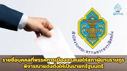 เลือกตั้ง 2566 : กกต.ประกาศรายชื่อบุคคลที่พรรคการเมืองจะเสนอให้สภาผู้แทนราษฎรพิจารณาแต่งตั้งให้เป็นนายกรัฐมนตรี