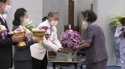 กรมสมเด็จพระเทพฯ พระราชทานพระราชวโรกาสให้ประธานกรรมการมูลนิธิต่อต้านการทุจริต นำคณะกรรมการมูลนิธิฯ และคณะองค์กรผู้สนับสนุนการจัดการแข่งขันวิ่งการกุศลต่อต้านการทุจริต ถวายพระพรชัยมงคล