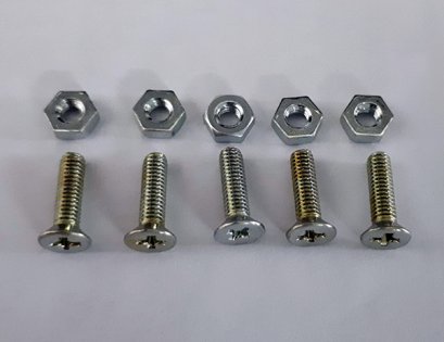 น๊อตขนาด M2.6x10 หัวแบน ผู้+เมีย