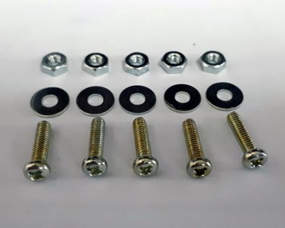 น๊อตขนาด M2.6x10 ผู้+เมีย+แหวน