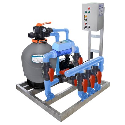 ชุด Complete set  สำหรับสระ 30 คิว ระบบเกลือ OverFlow  Laswim ห้องเครื่องห่างสระไม่เกิน 5m ประกอบเสร็จพร้อมใช้งาน