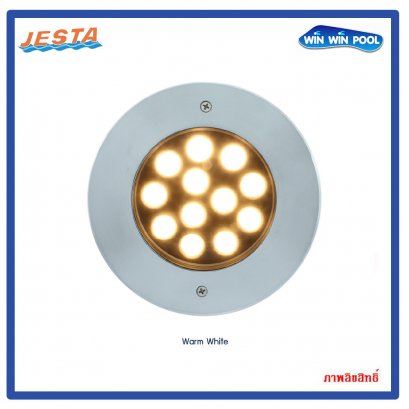 ไฟ 36W/12V/DC แสง Warmwhite ขอบสแตนเลส  jesta