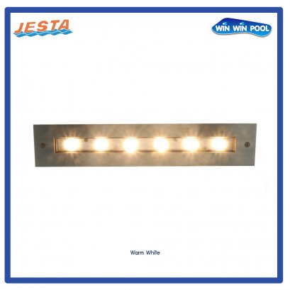 ไฟใต้น้ำ LED 18w/12v แสง Warm white สำหรับ สระคอนกรีต