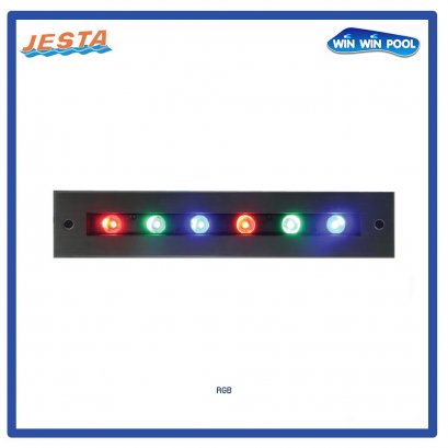 ไฟใต้น้ำชนิด LEDs 18w/12v แสงสี RGB  JESTA