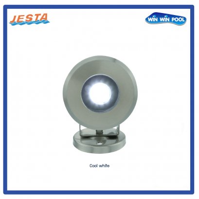 ไฟ 3W/12V/DC ขอบสแตนเลส 304  แสง Cool white